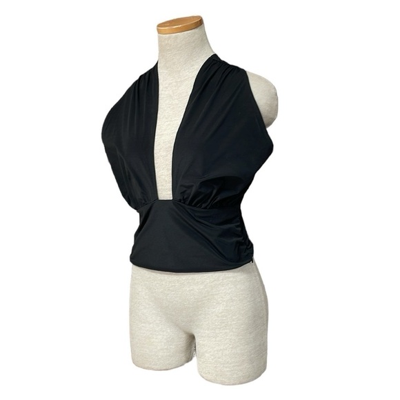 Vero Moda Top Women's Small Black Cropped Short Sleeve - Picture 4 of 15